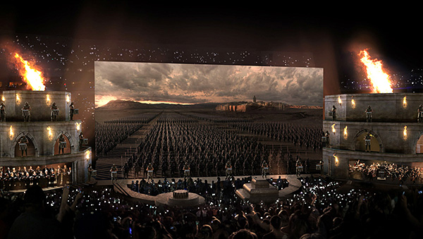 Concept art for the Game of Thrones concert. (HBO/LiveNation)