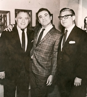 Szathmary brothers Al, Bill (Dana) and Irving, circa 1960s.