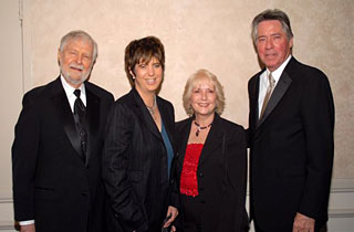 L to R: Bill Holman, Diane Warren, ASCAP executive Nancy Knutsen, Alan Silvestri.
