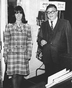 Herrmann with wife Norma Shepherd, 1968.