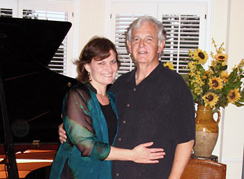 Violinist Belinda Broughton and composer Bruce Broughton